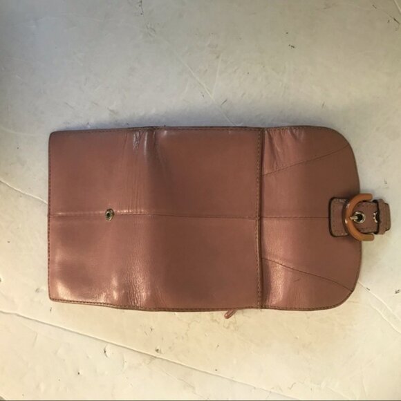 COACH Soho Compact Bi Fold Leather Wallet Card Case Coin Zipper Bag Clutch Pink - Picture 7 of 16